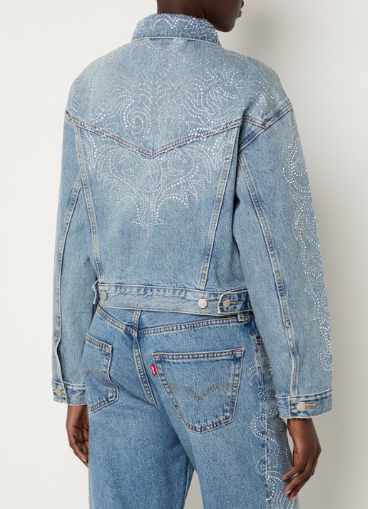 Levi's Spijkerjas met strass - achterkant 3 indigo