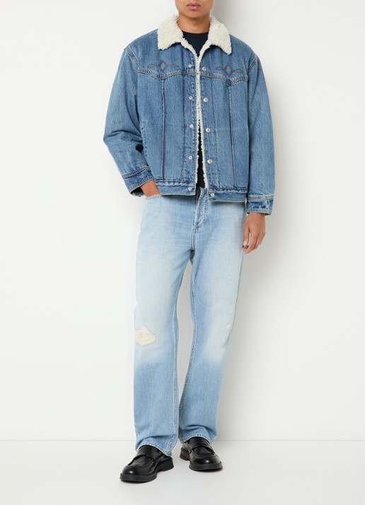 Levi's Spijkerjas met teddy voering en steekzakken - voorkant 4 indigo