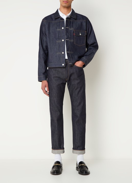Levi's Spijkerjas van  katoen met borstzak  - voorkant 3 indigo