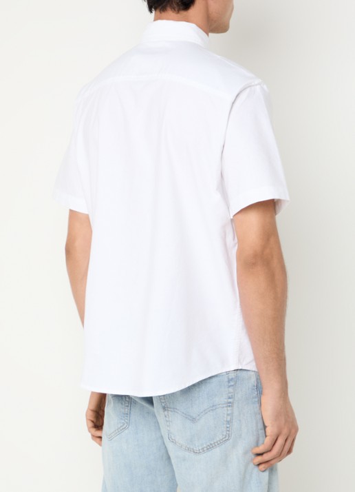 Levi's SS Authentic regular fit overhemd met logo - achterkant wit