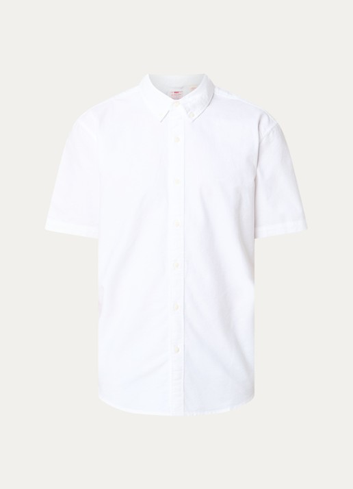 Levi's SS Authentic regular fit overhemd met logo - voorkant 3 wit