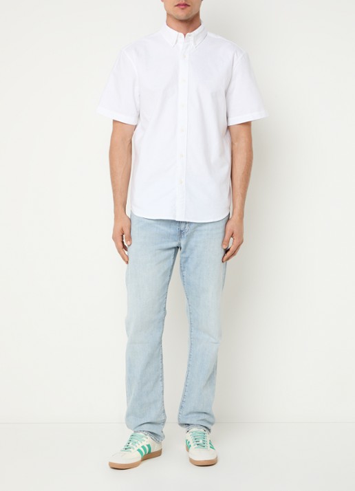 Levi's SS Authentic regular fit overhemd met logo - voorkant 4 wit