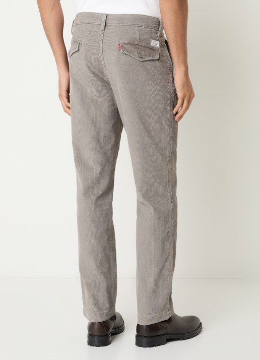 Levi's Straight fit broek met steekzakken - achterkant 5 lichtgrijs