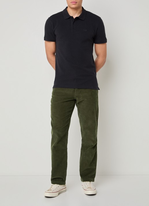 Levi's Straight fit broek van corduroy - voorkant 4 bronsgroen