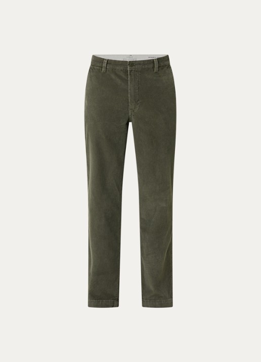 Levi's Straight fit chino met steekzakken - voorkant bronsgroen