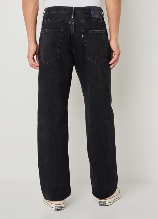 Levi's Straight fit jeans met gekleurde wassing - achterkant zwart