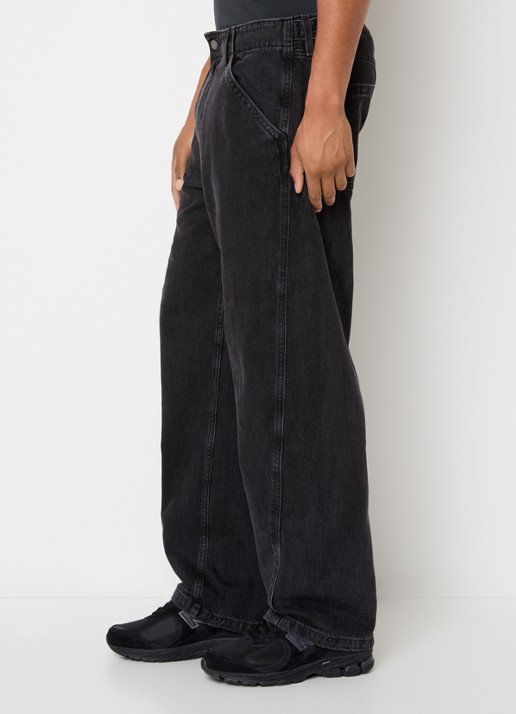 Levi's Straight fit jeans met gekleurde wassing - detail 2 zwart