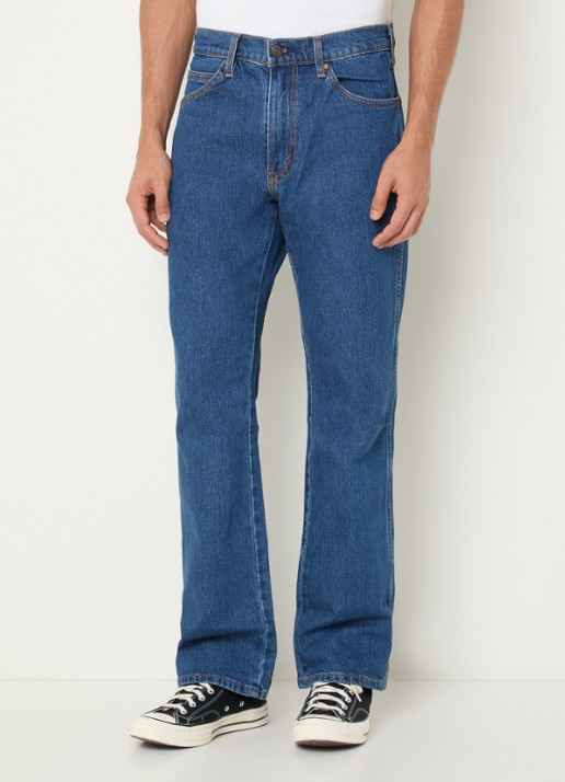 Levi's Straight fit jeans met medium wassing en steekzakken - detail 2 indigo