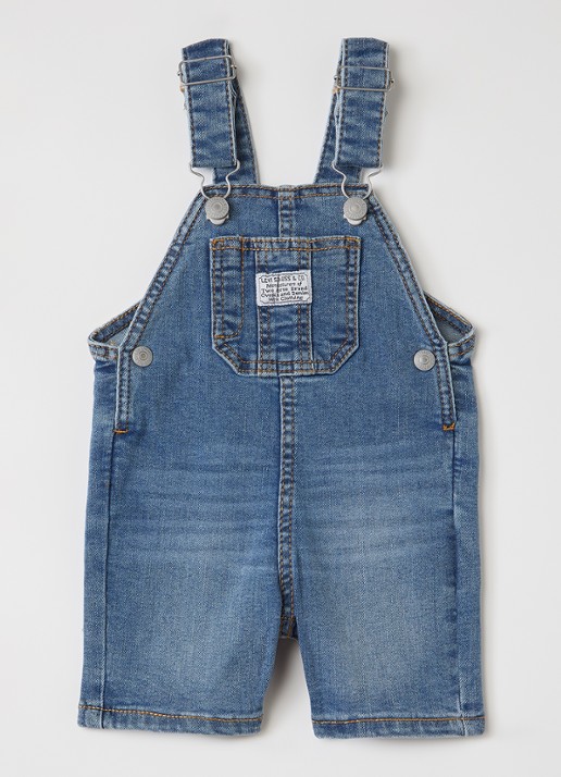 Levi's Straight fit tuinbroek met logo