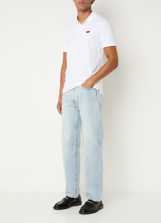 Levi's Straight leg jeans met lichte wassing - voorkant 5 indigo