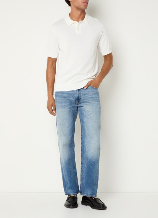 Levi's Straight leg jeans met medium wassing - voorkant 2 indigo