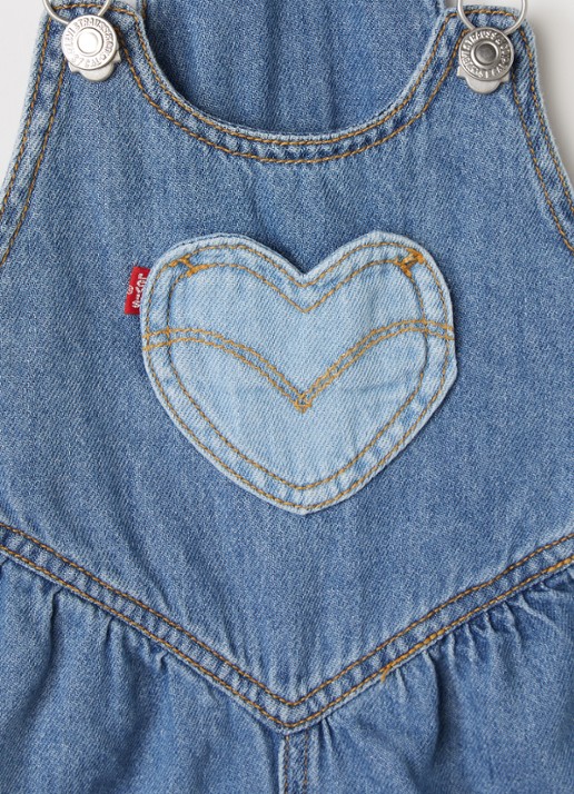 Levi's Straight leg tuinbroek van denim - detail 3 indigo