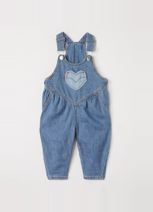 Levi's Straight leg tuinbroek van denim