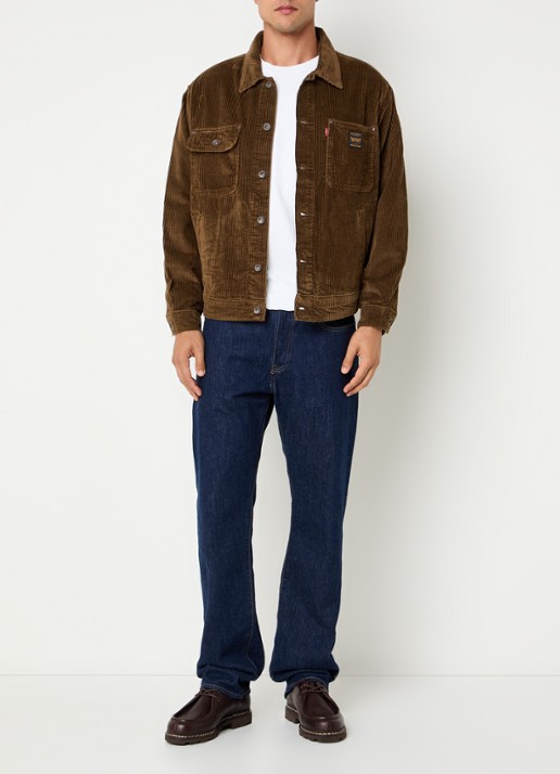 Levi's Sunrise overshirt met steekzakken - voorkant 3 bruin