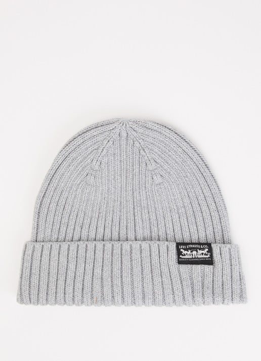 Levi's Sunset ribgebreide muts met logo
