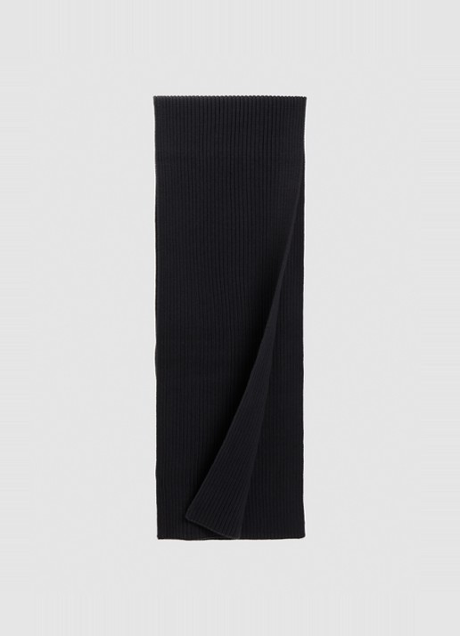 Levi's Sunset ribgebreide sjaal 190 x 35 cm - detail 2 antraciet