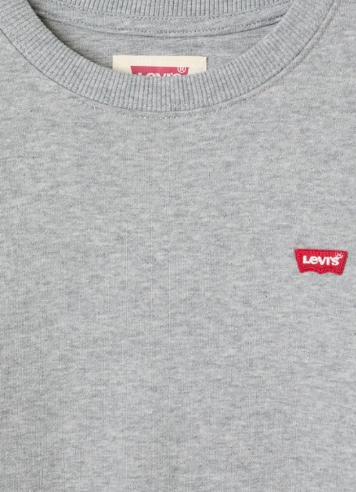 Levi's Sweater met gemêleerd dessin - detail grijs