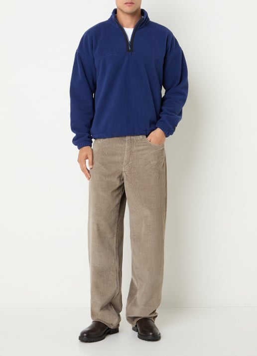 Levi's Sweater met halve rits - voorkant 4 royalblauw