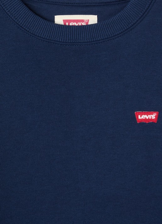 Levi's Sweater met logo - detail donkerblauw