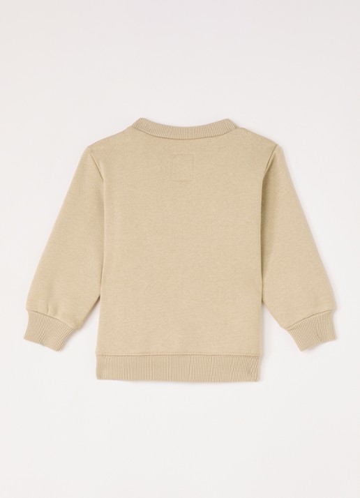 Levi's Sweater met logo - voorkant 2 beige