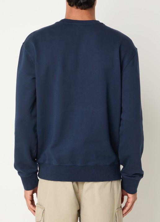 Levi's Sweater met logoborduring - achterkant 3 donkerblauw