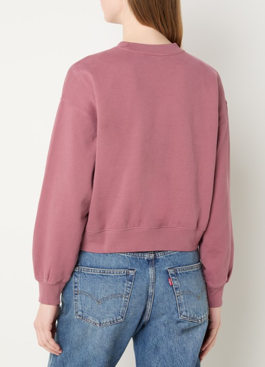 Levi's Sweater met ronde hals - achterkant steenrood