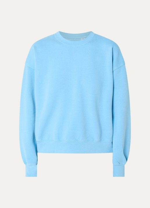 Levi's Sweater met ronde hals - voorkant 2 lichtblauw