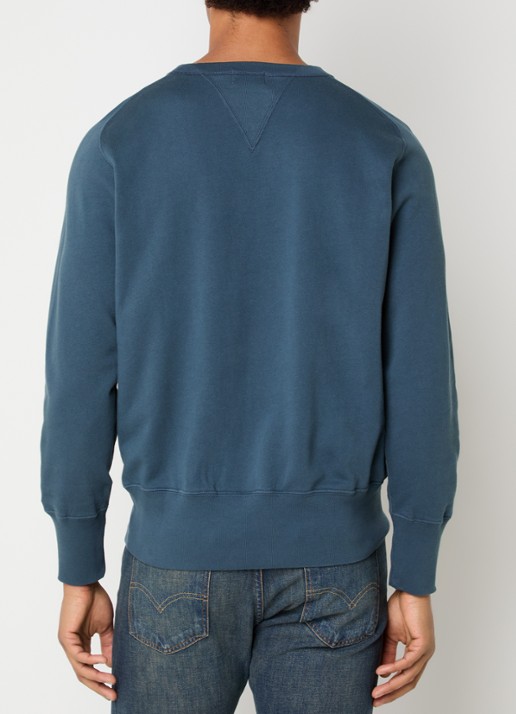 Levi's Sweater met ronde hals - achterkant staalblauw