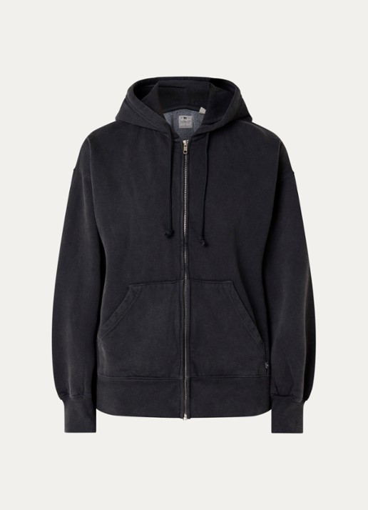 Levi's Sweatvest met capuchon - voorkant donkergrijs
