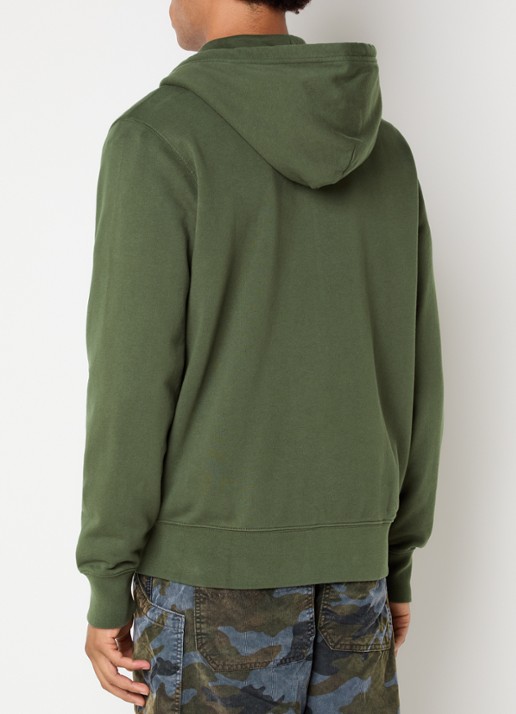 Levi's Sweatvest met steekzakken - achterkant 5 legergroen