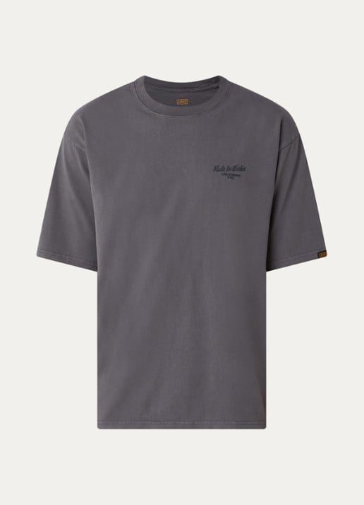 Levi's T-shirt met front- en backprint - voorkant 2 grijs