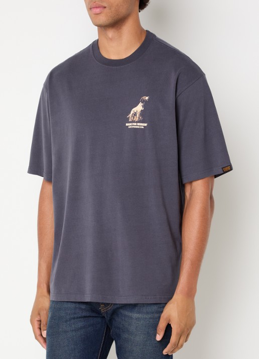 Levi's T-shirt met front- en backprint - achterkant 4 donkergrijs