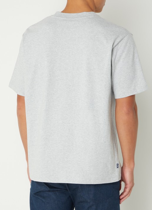 Levi's T-shirt met gemêleerd dessin - achterkant 4 grijsmele