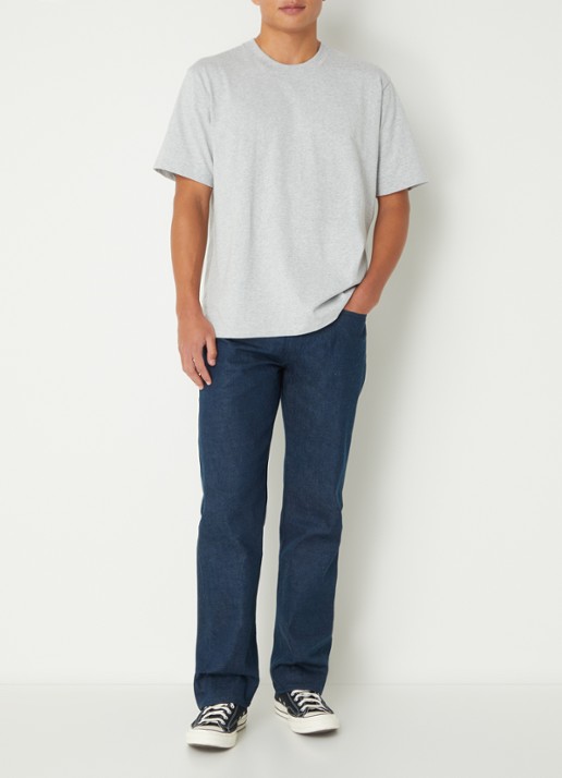 Levi's T-shirt met gemêleerd dessin - voorkant 3 grijsmele