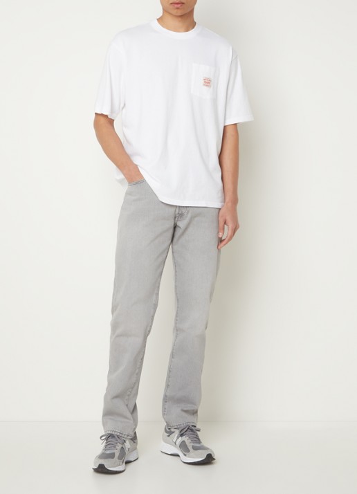 Levi's T-shirt met logo - voorkant 3 wit