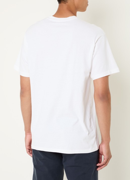 Levi's T-shirt met logo - achterkant wit