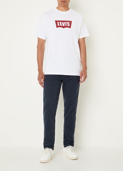 Levi's T-shirt met logo - voorkant 3 wit