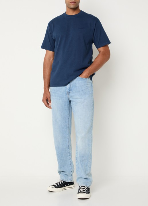 Levi's T-shirt met logo - voorkant 4 donkerblauw