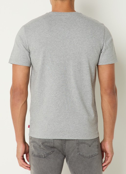 Levi's T-shirt met logo - achterkant 4 grijsmele