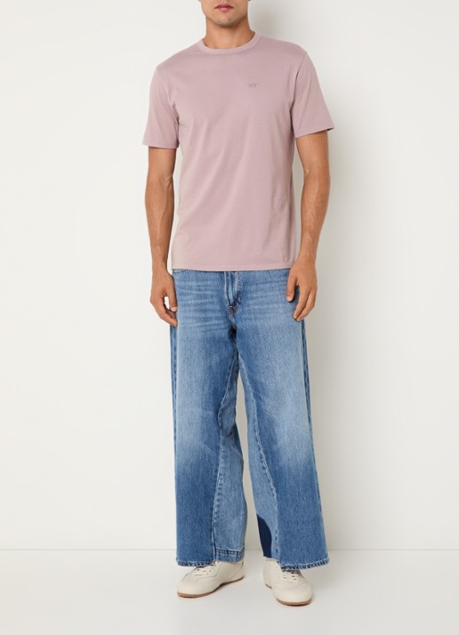 Levi's T-shirt met logo - voorkant 4 oudroze