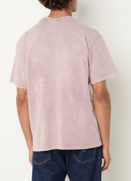 Levi's T-shirt met logo - achterkant roze