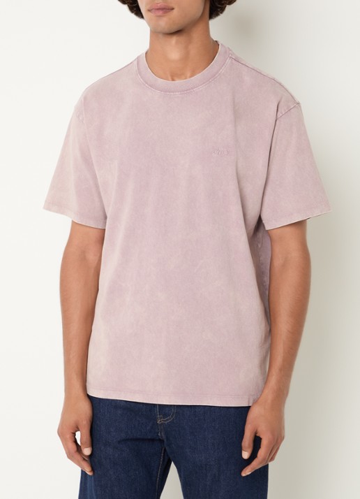 Levi's T-shirt met logo - detail 4 roze