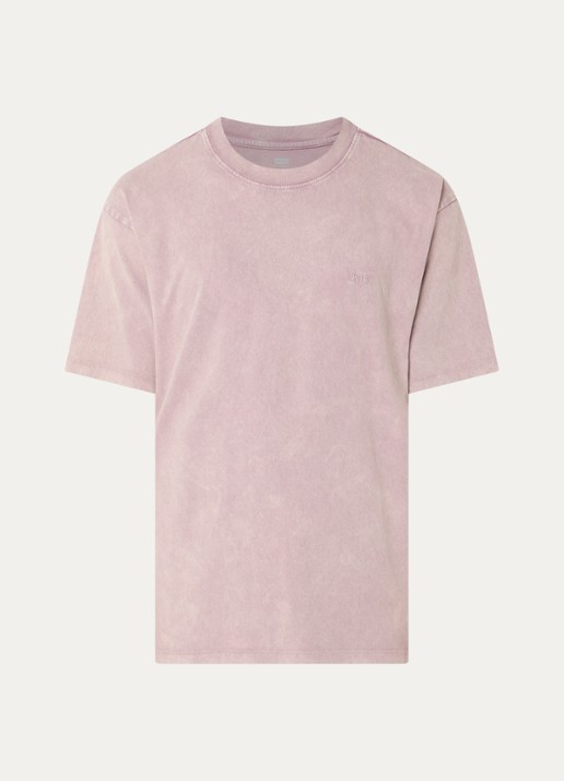 Levi's T-shirt met logo - voorkant 2 roze
