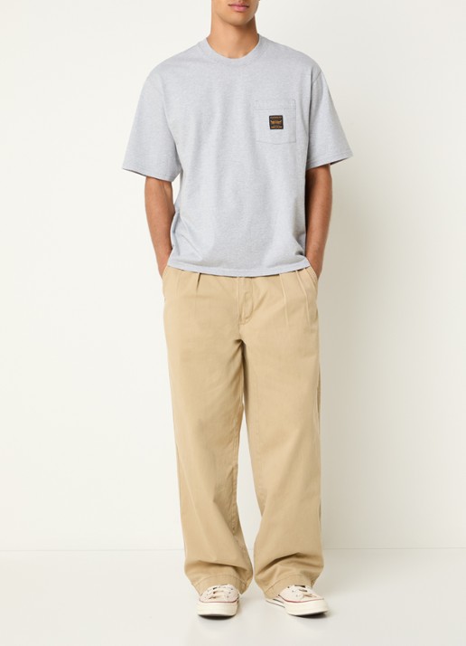 Levi's T-shirt met logo - voorkant 4 lichtgrijs