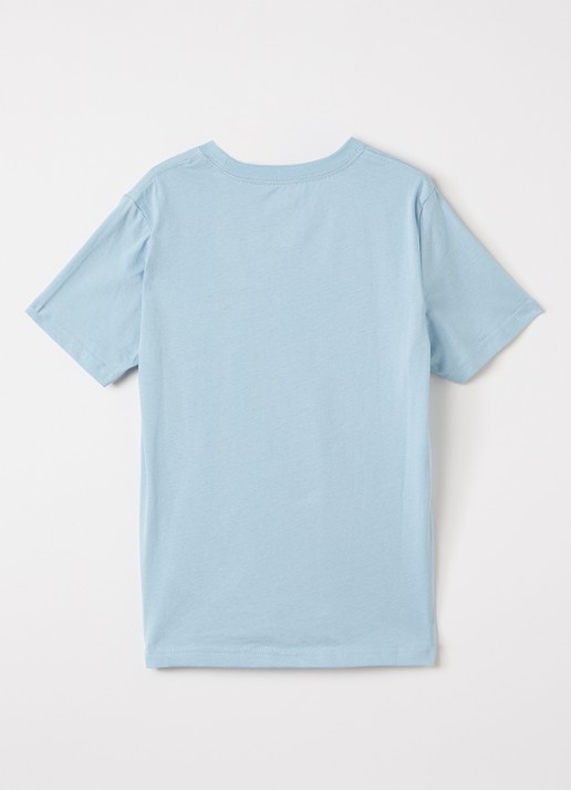 Levi's T-shirt met logoborduring - voorkant 2 lichtblauw