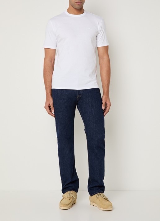 Levi's T-shirt met logoborduring - voorkant 4 wit