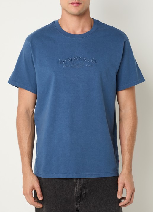Levi's T-shirt met logoborduring