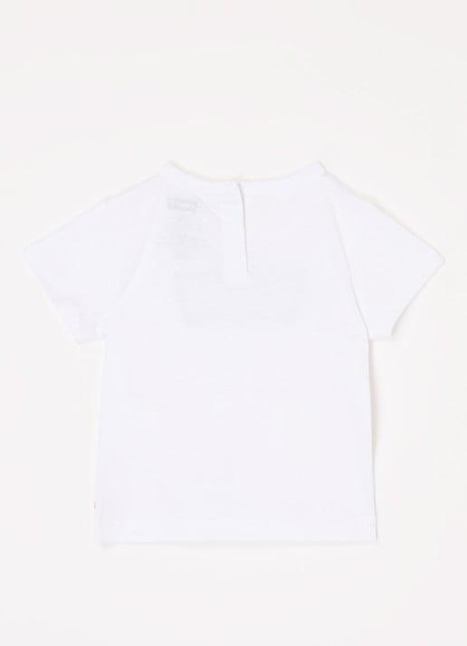 Levi's T-shirt met logoprint - voorkant 2 wit