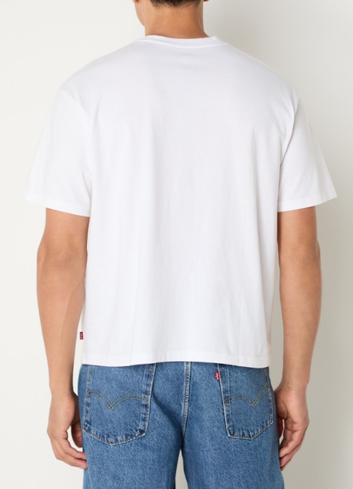 Levi's T-shirt met print - achterkant wit