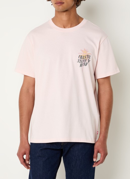 Levi's T-shirt met print  - achterkant 2 lichtroze